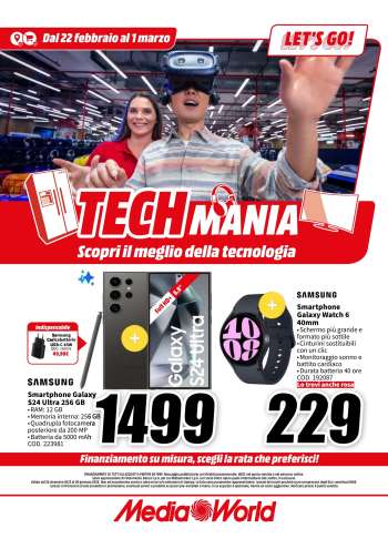 Volantino MediaWorld - 22/2/2024 - 1/3/2024.