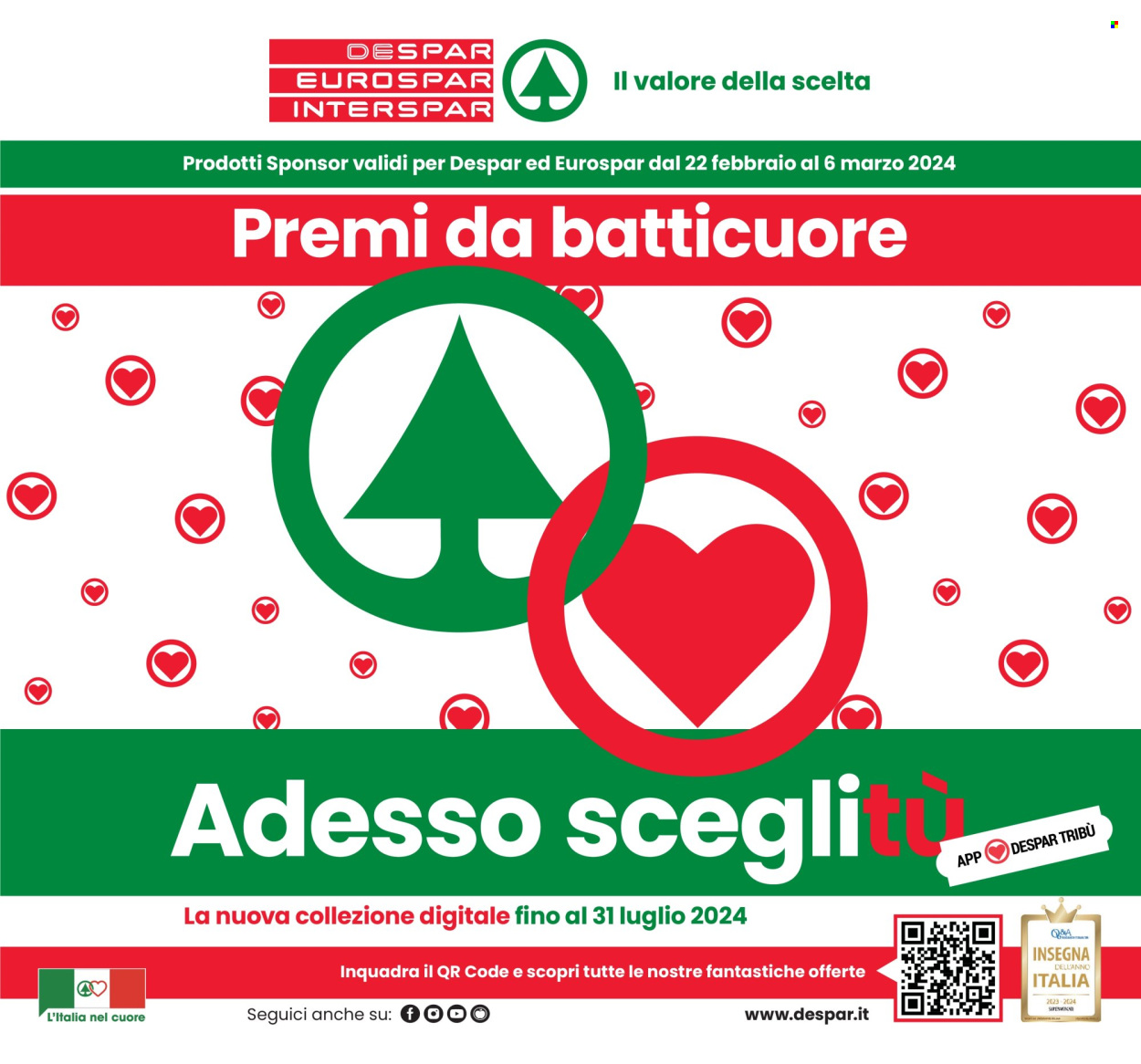 Volantino Eurospar - 22/2/2024 - 6/3/2024. Pagina 1