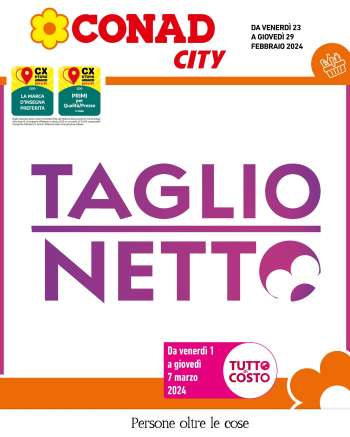 Volantino Conad City - 23/2/2024 - 29/2/2024.