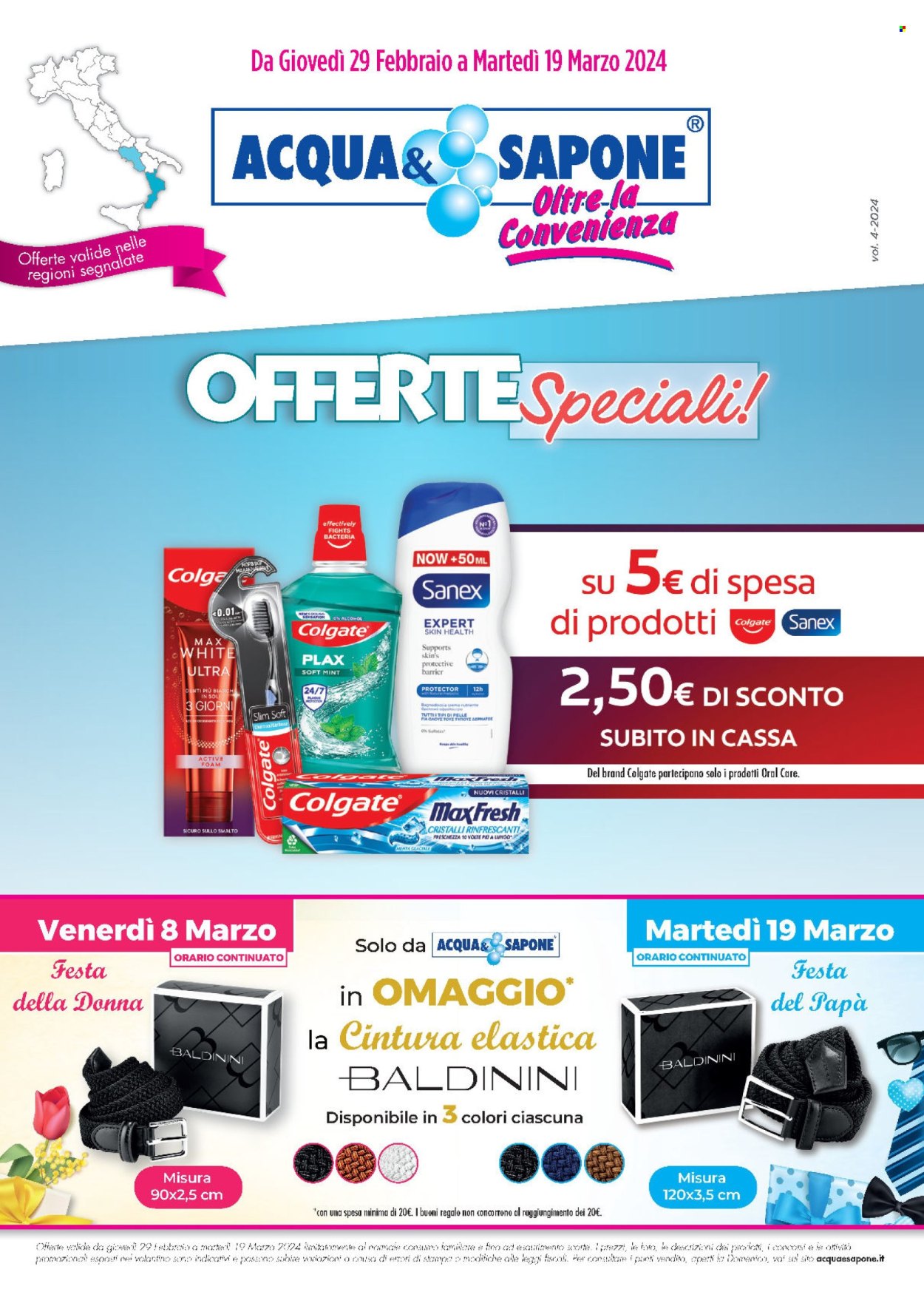 Volantino Acqua & Sapone - 29/2/2024 - 19/3/2024. Pagina 1
