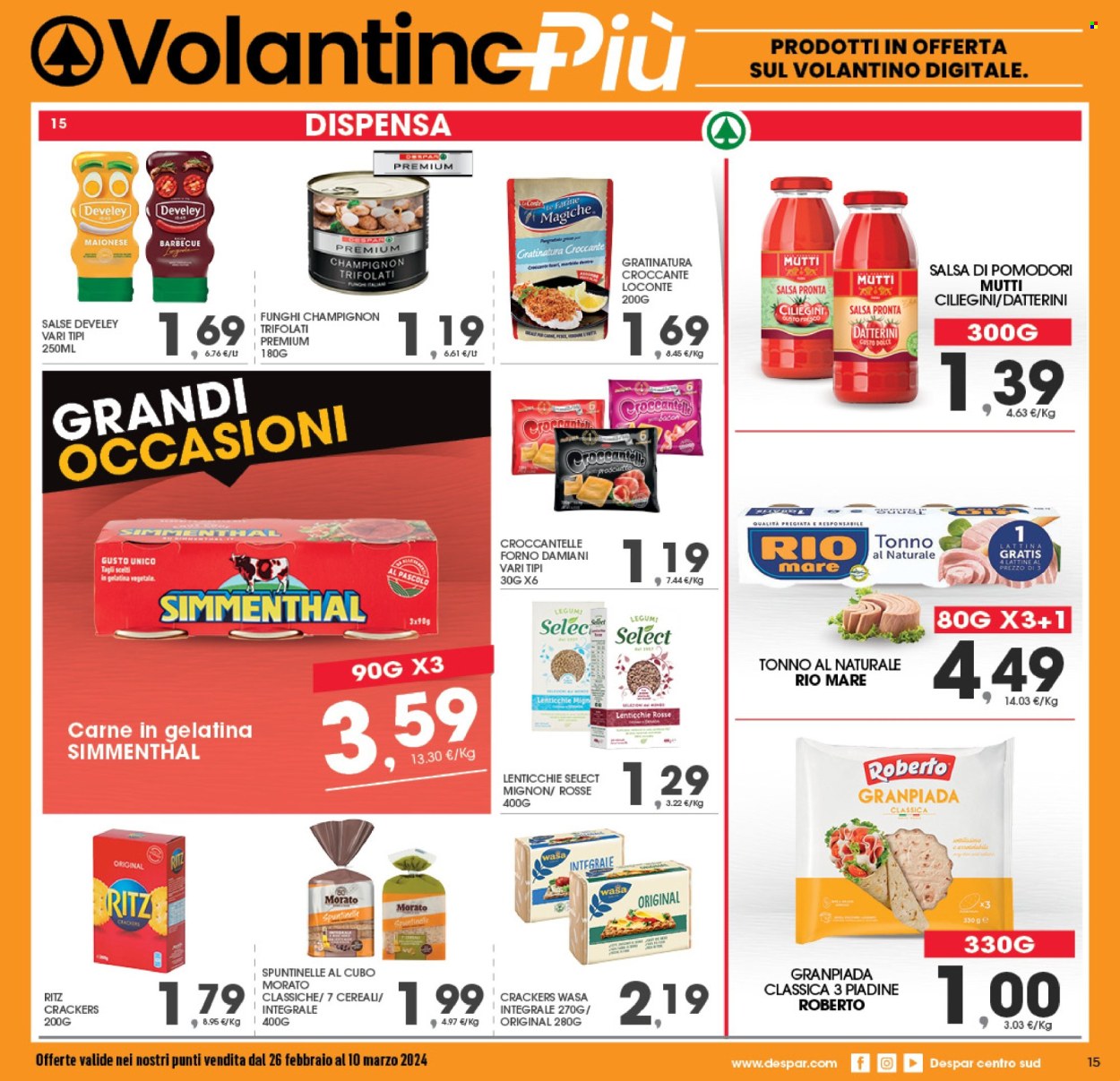 Volantino Eurospar - 26/2/2024 - 10/3/2024. Pagina 15