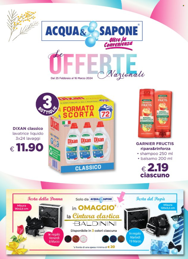Volantino Acqua & Sapone - 25/2/2024 - 16/3/2024. Pagina 1