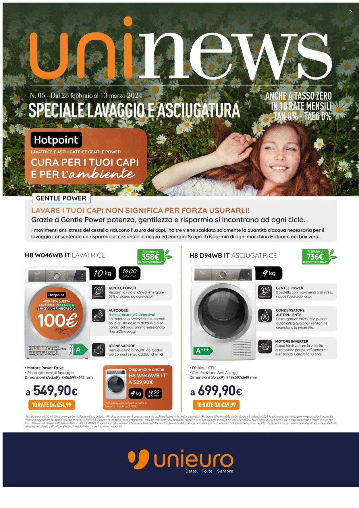 Volantino Unieuro - 28/2/2024 - 13/3/2024. Pagina 1