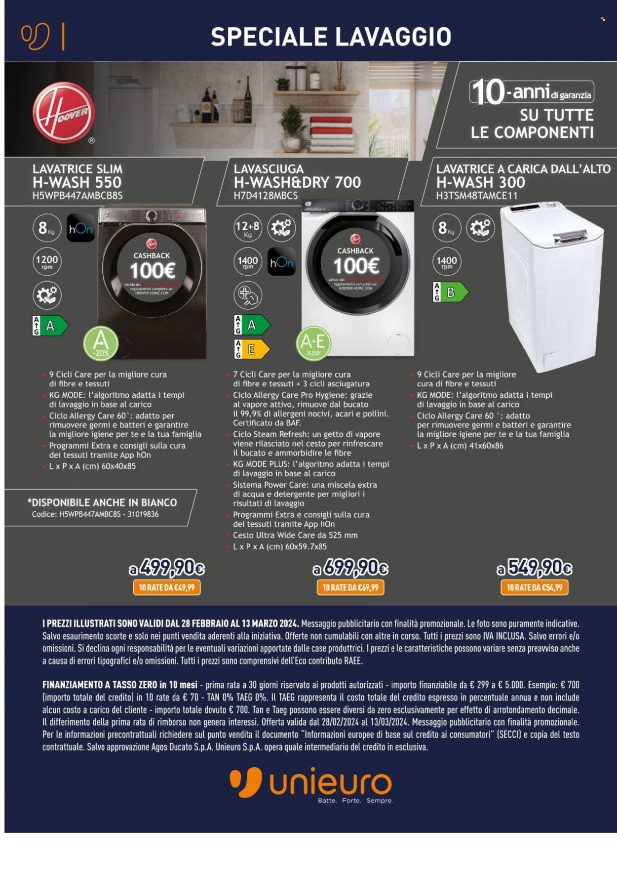 Volantino Unieuro - 28/2/2024 - 13/3/2024. Pagina 8