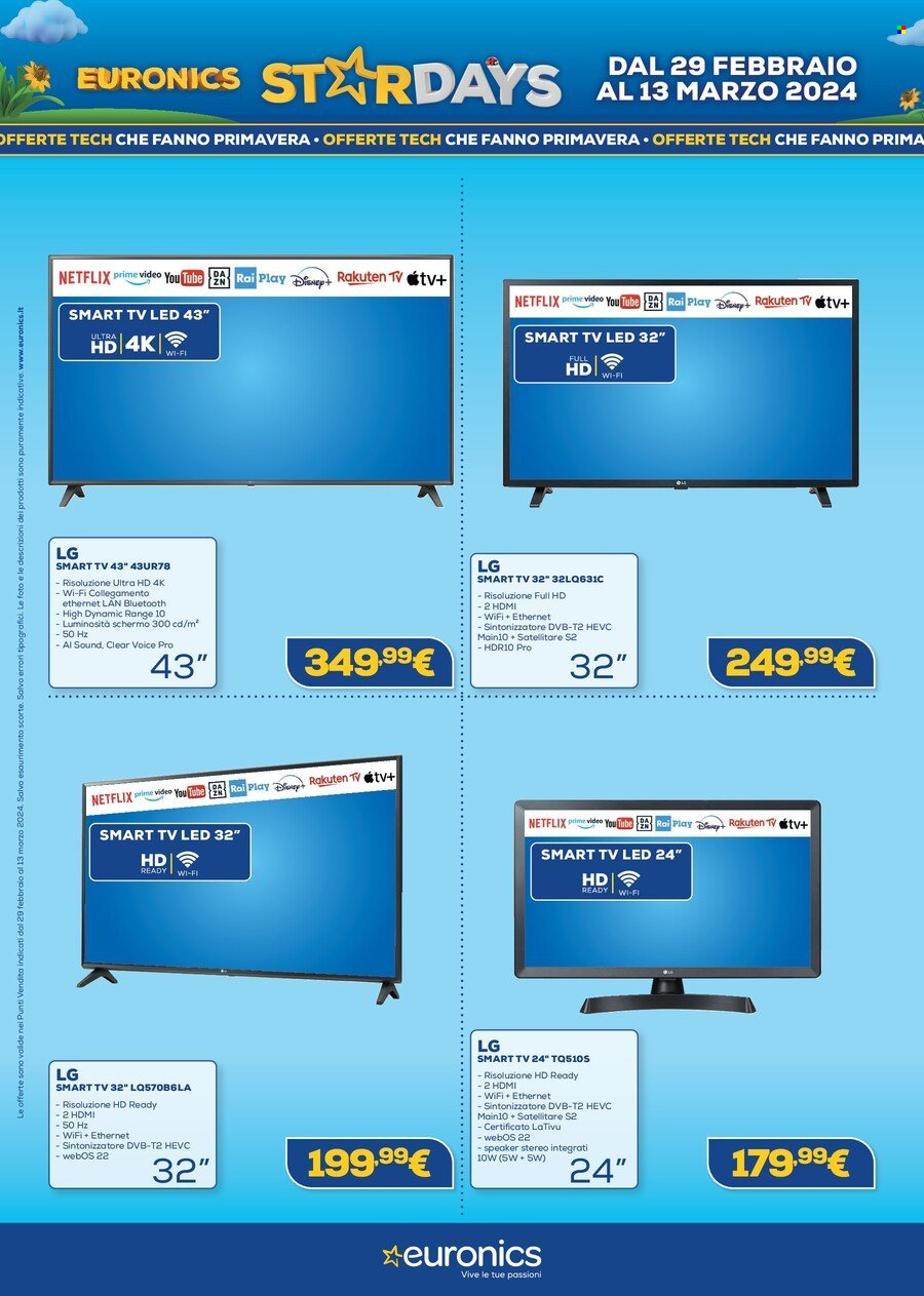 Volantino Euronics - 29/2/2024 - 13/3/2024. Pagina 4