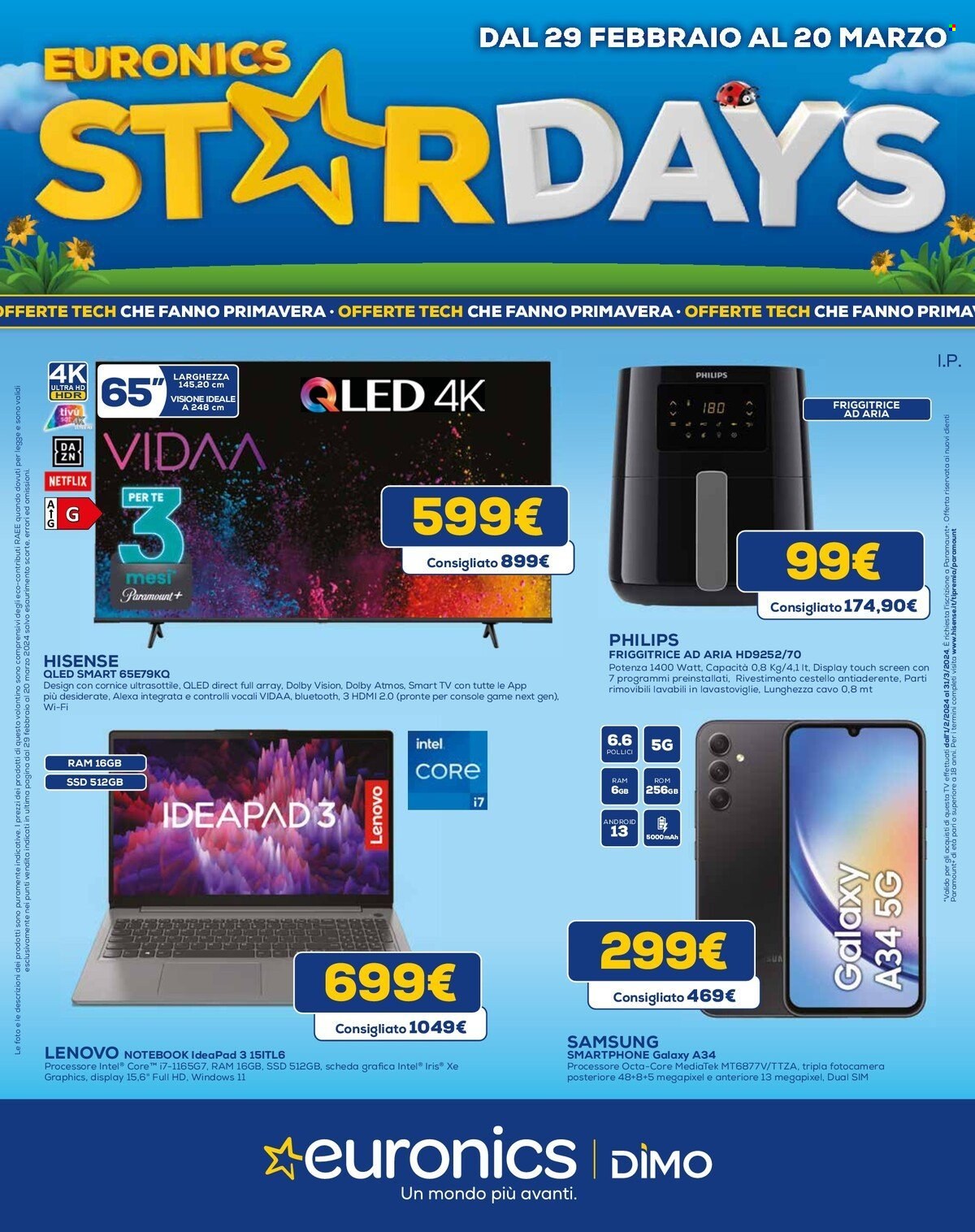 Leták Euronics - 29.2.2024 - 20.3.2024. Strana 1