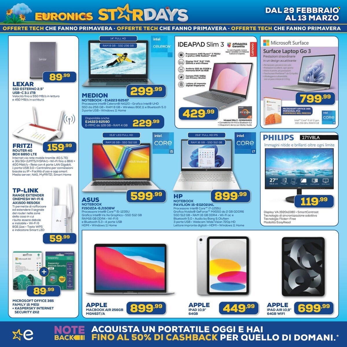 Volantino Euronics - 29/2/2024 - 13/3/2024. Pagina 8