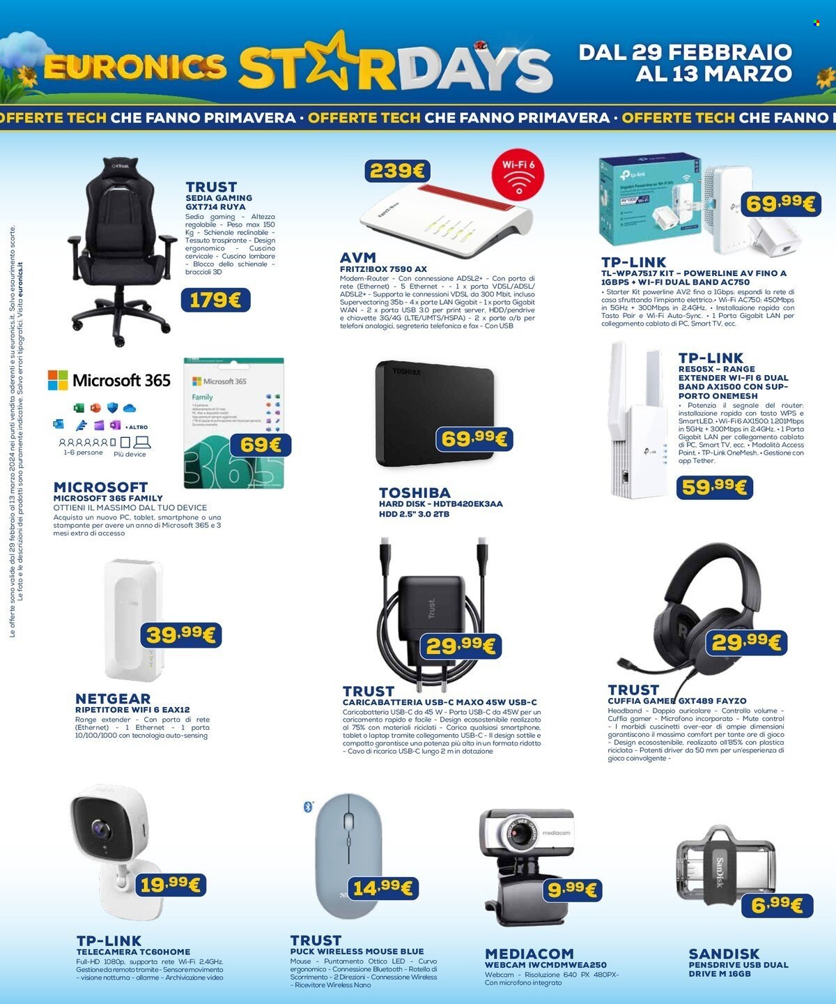 Volantino Euronics - 29/2/2024 - 13/3/2024. Pagina 13