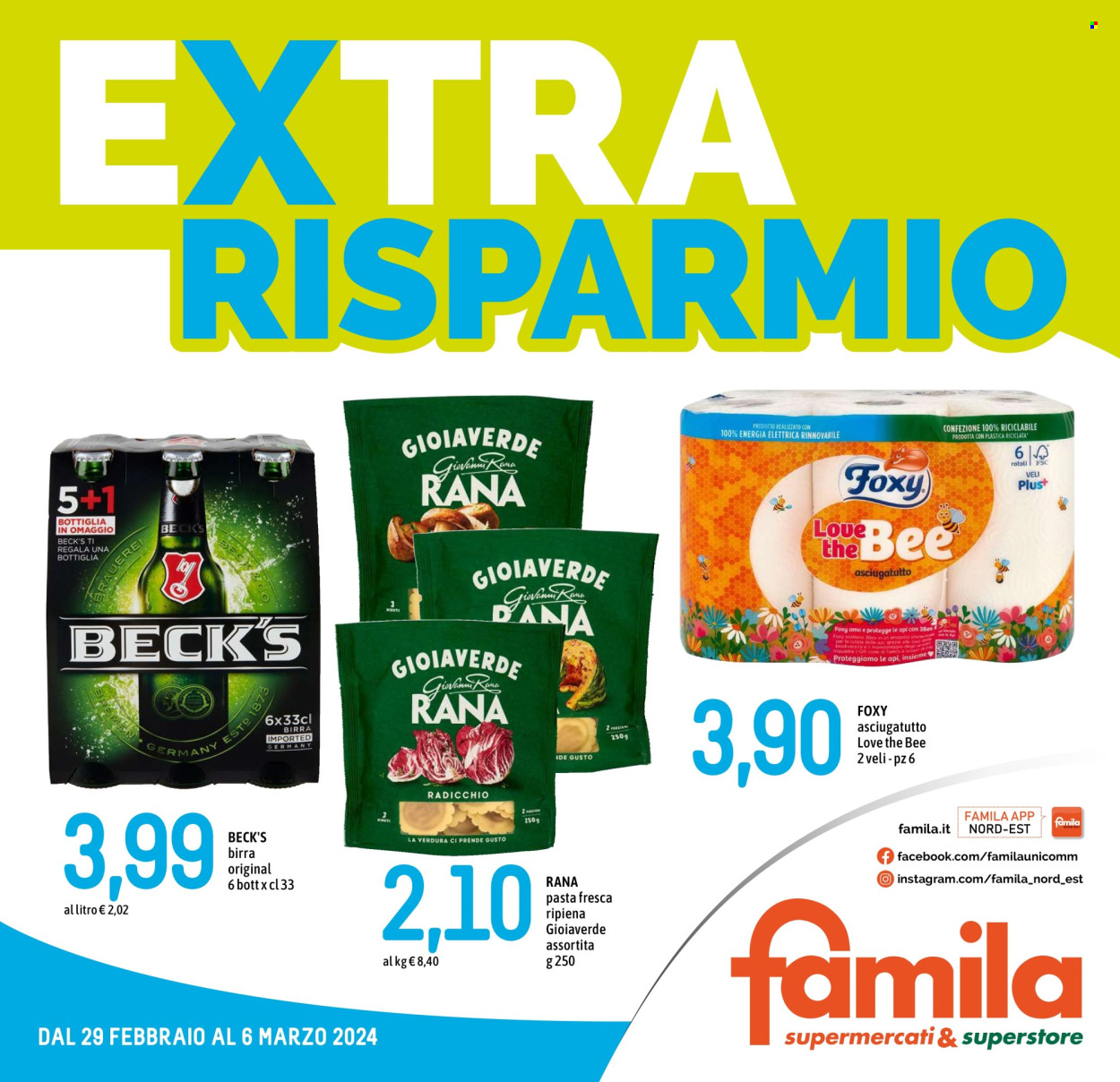 Volantino Famila - 29/2/2024 - 6/3/2024. Pagina 1