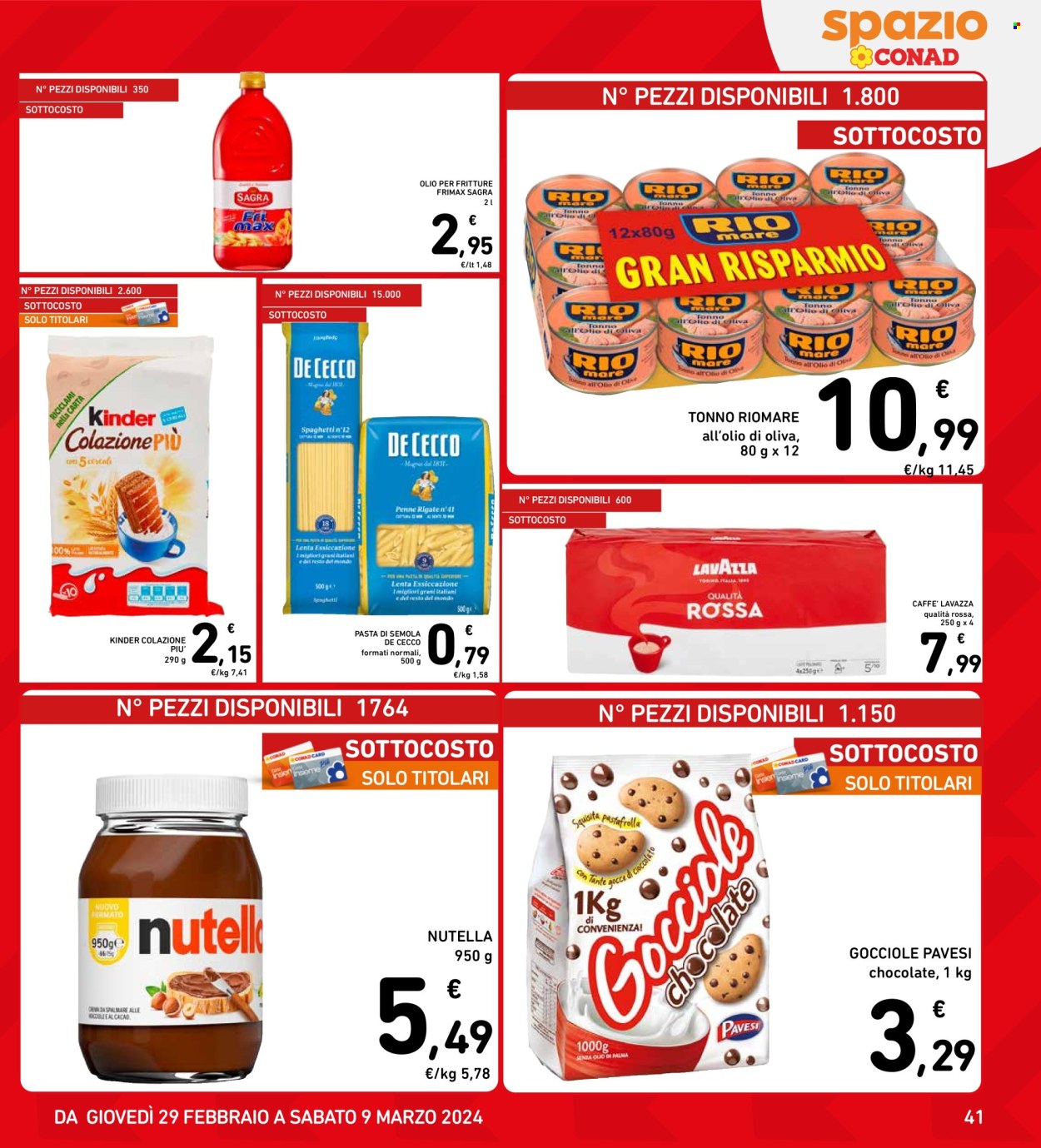 Volantino Spazio Conad - 29/2/2024 - 9/3/2024. Pagina 41