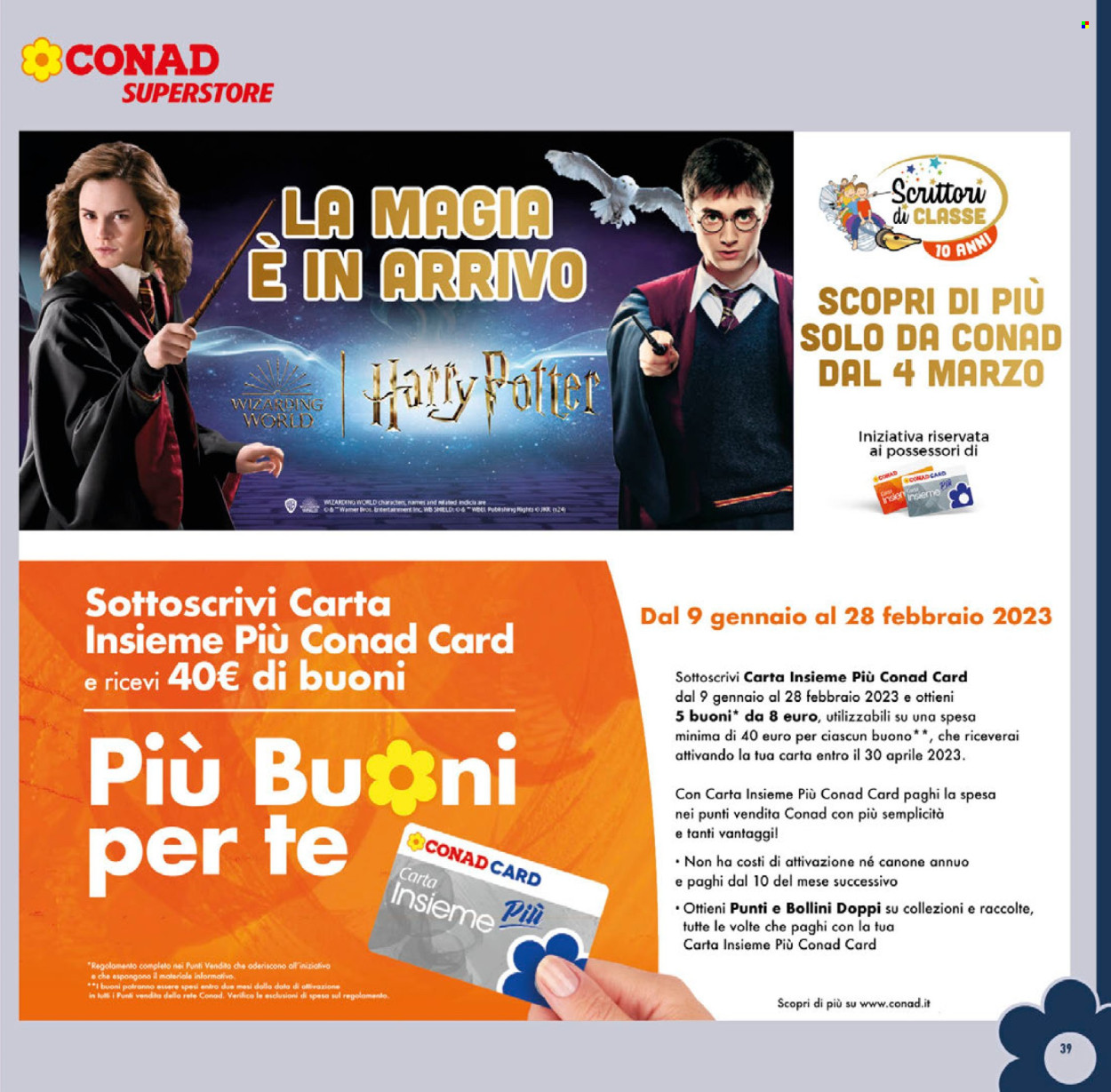 Volantino Conad Superstore - 21/2/2024 - 5/3/2024. Pagina 39
