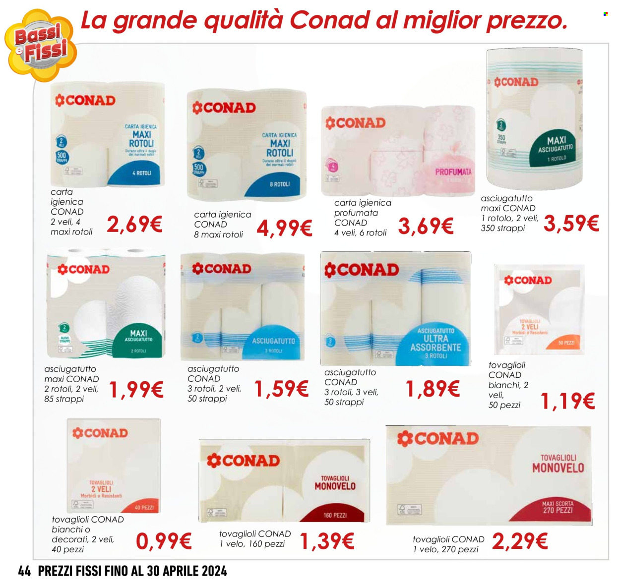 Leták Conad - 1.3.2024 - 30.4.2024. Strana 44