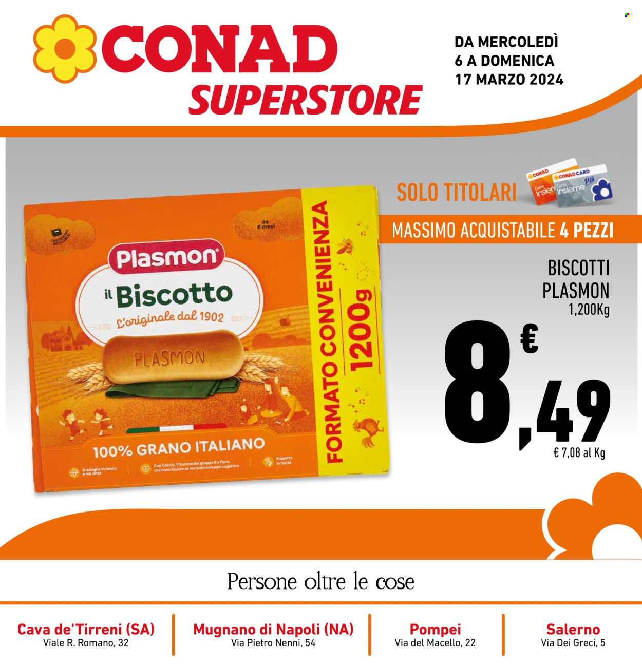 Volantino Conad Superstore - 6/3/2024 - 17/3/2024. Pagina 1