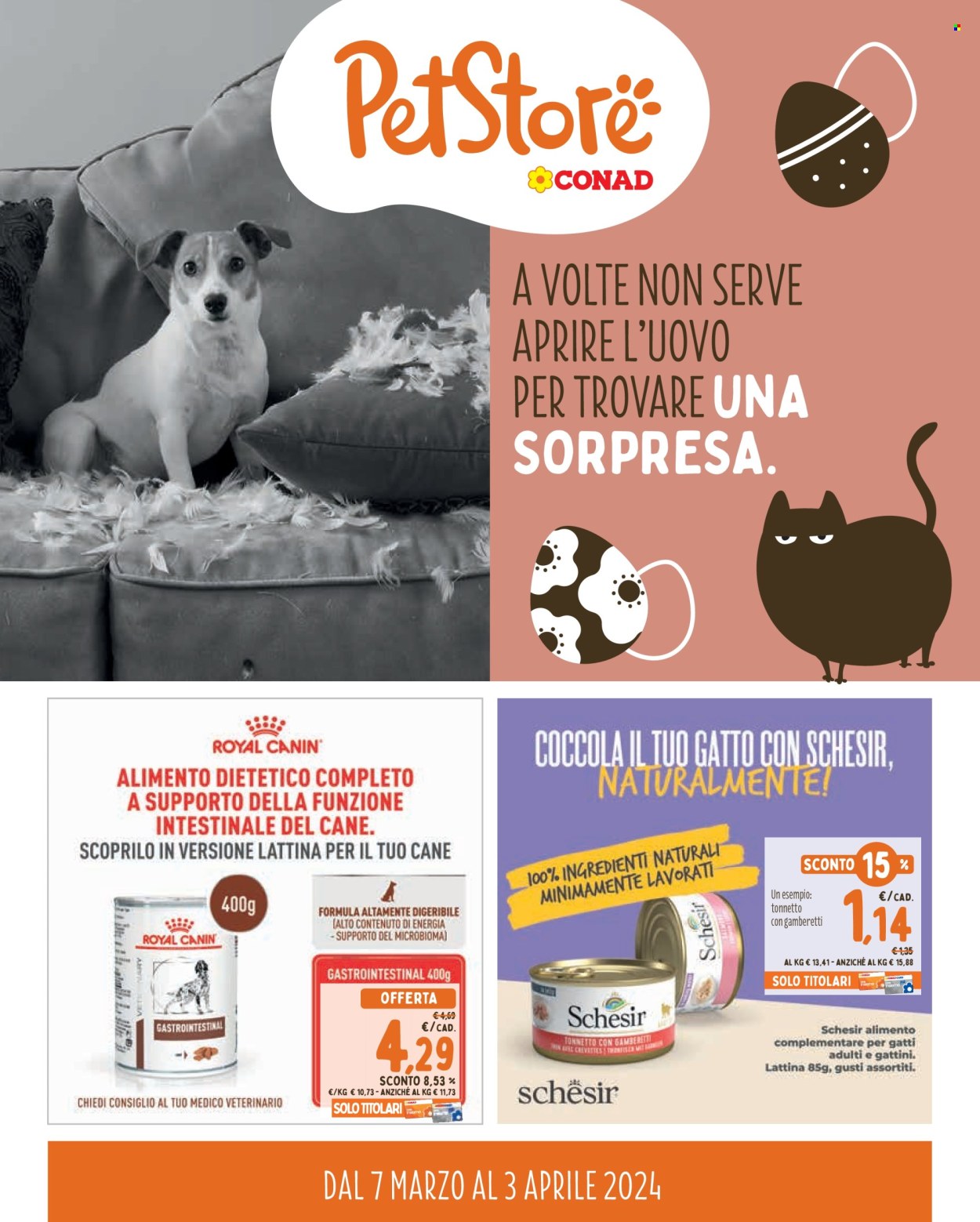 Volantino Pet Store Conad - 7/3/2024 - 3/4/2024. Pagina 1