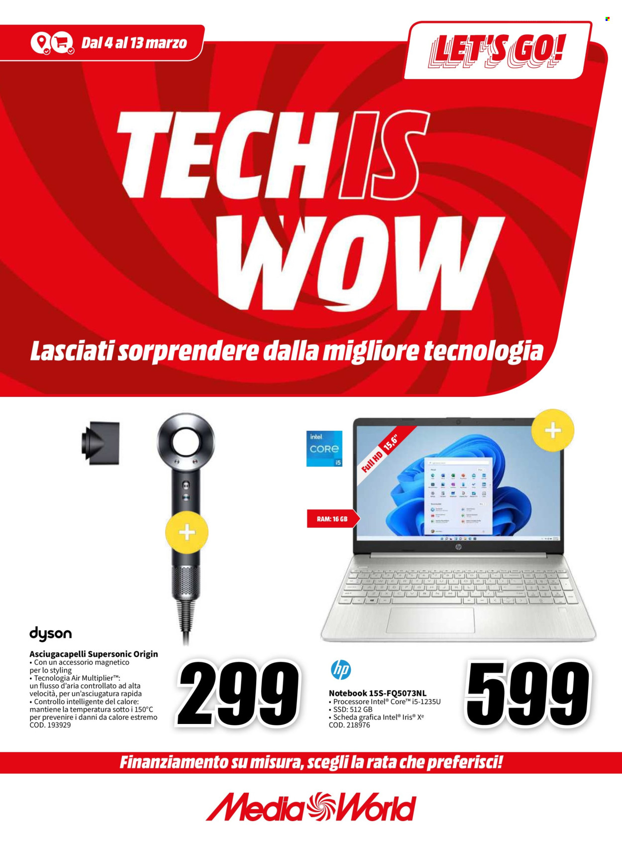 Volantino MediaWorld - 4/3/2024 - 13/3/2024. Pagina 1