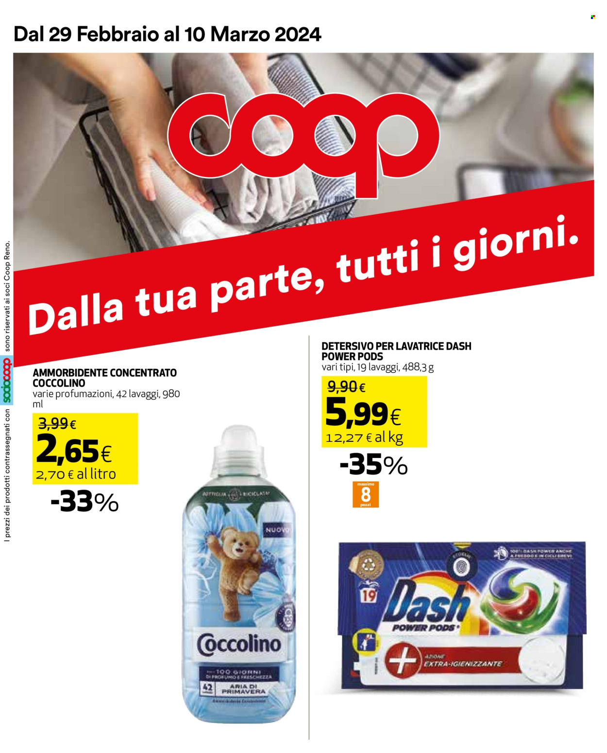 Volantino Coop - 29/2/2024 - 10/3/2024. Pagina 1