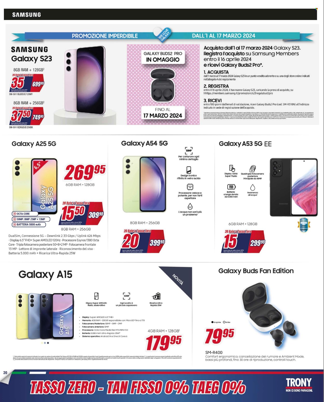 Volantino Trony - 4/3/2024 - 20/3/2024. Pagina 20