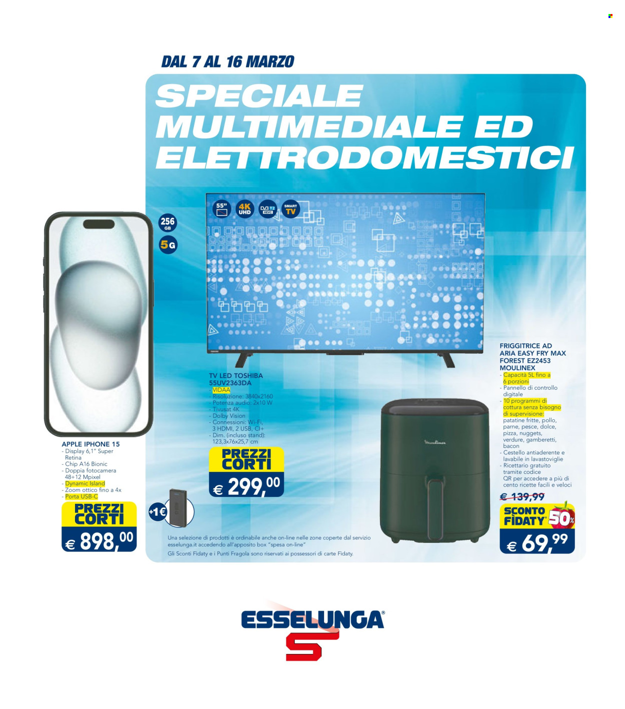 Volantino Esselunga - 7/3/2024 - 16/3/2024. Pagina 1
