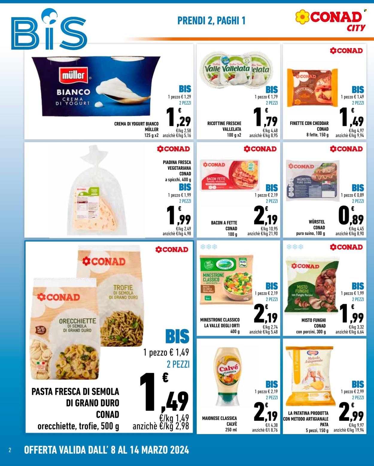 Leták Conad City - 8.3.2024 - 14.3.2024. Strana 2