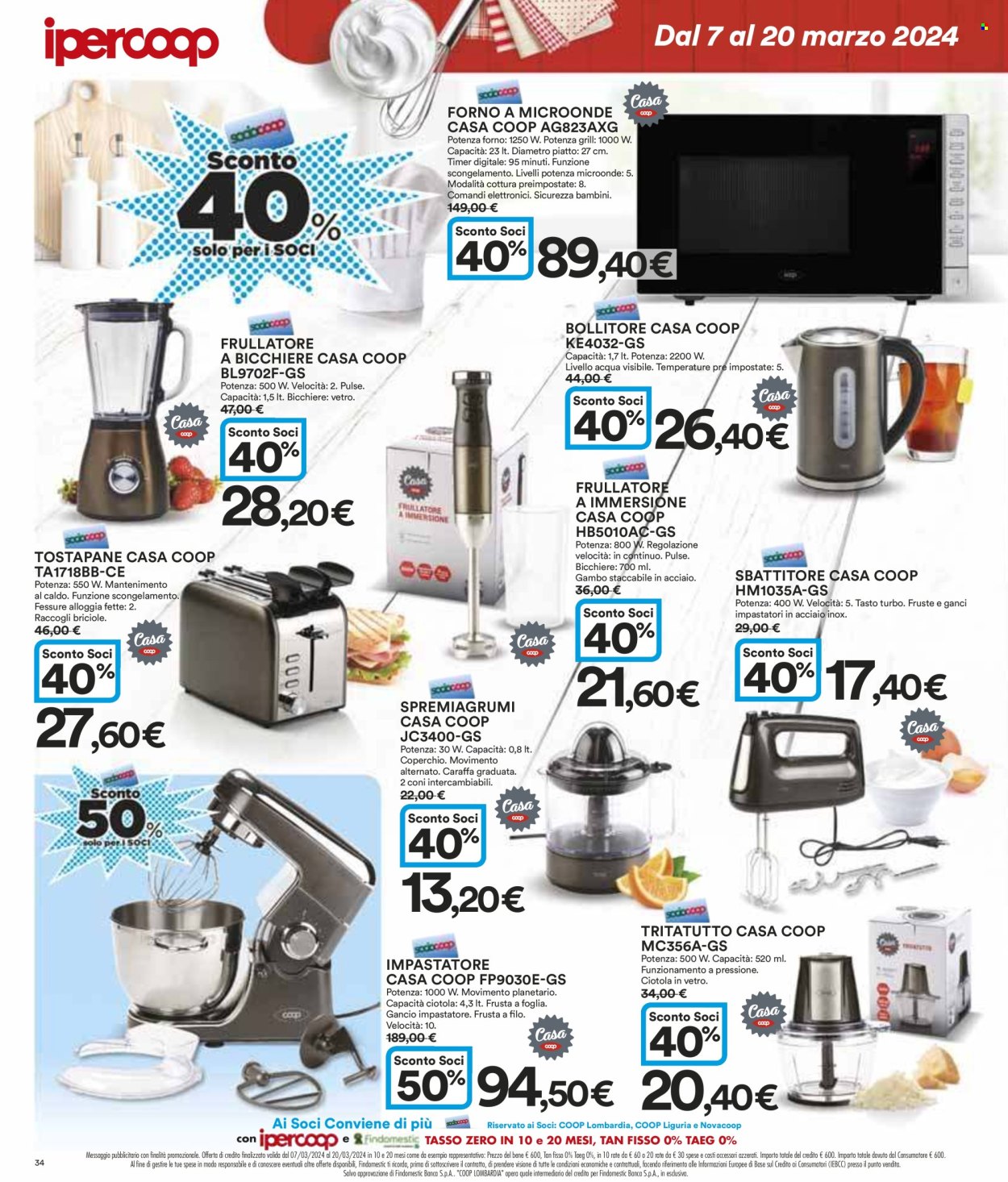 Volantino Coop - 7/3/2024 - 20/3/2024. Pagina 34