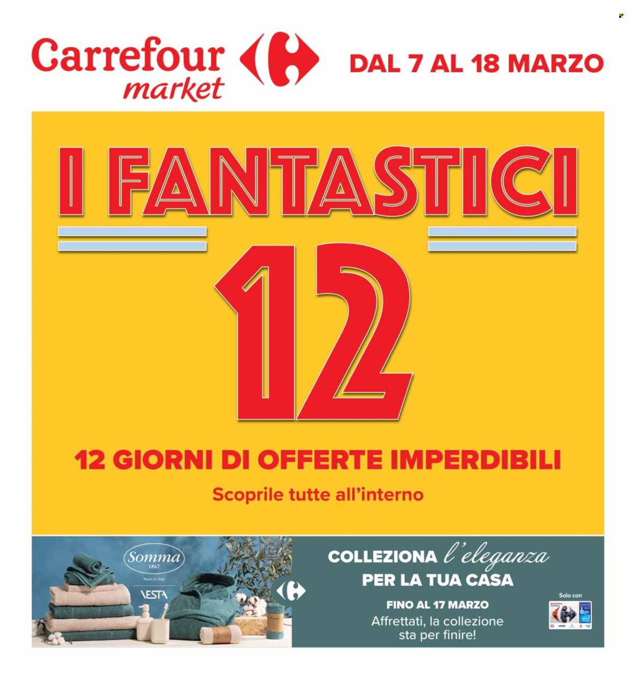 Volantino Carrefour - 7/3/2024 - 18/3/2024. Pagina 1