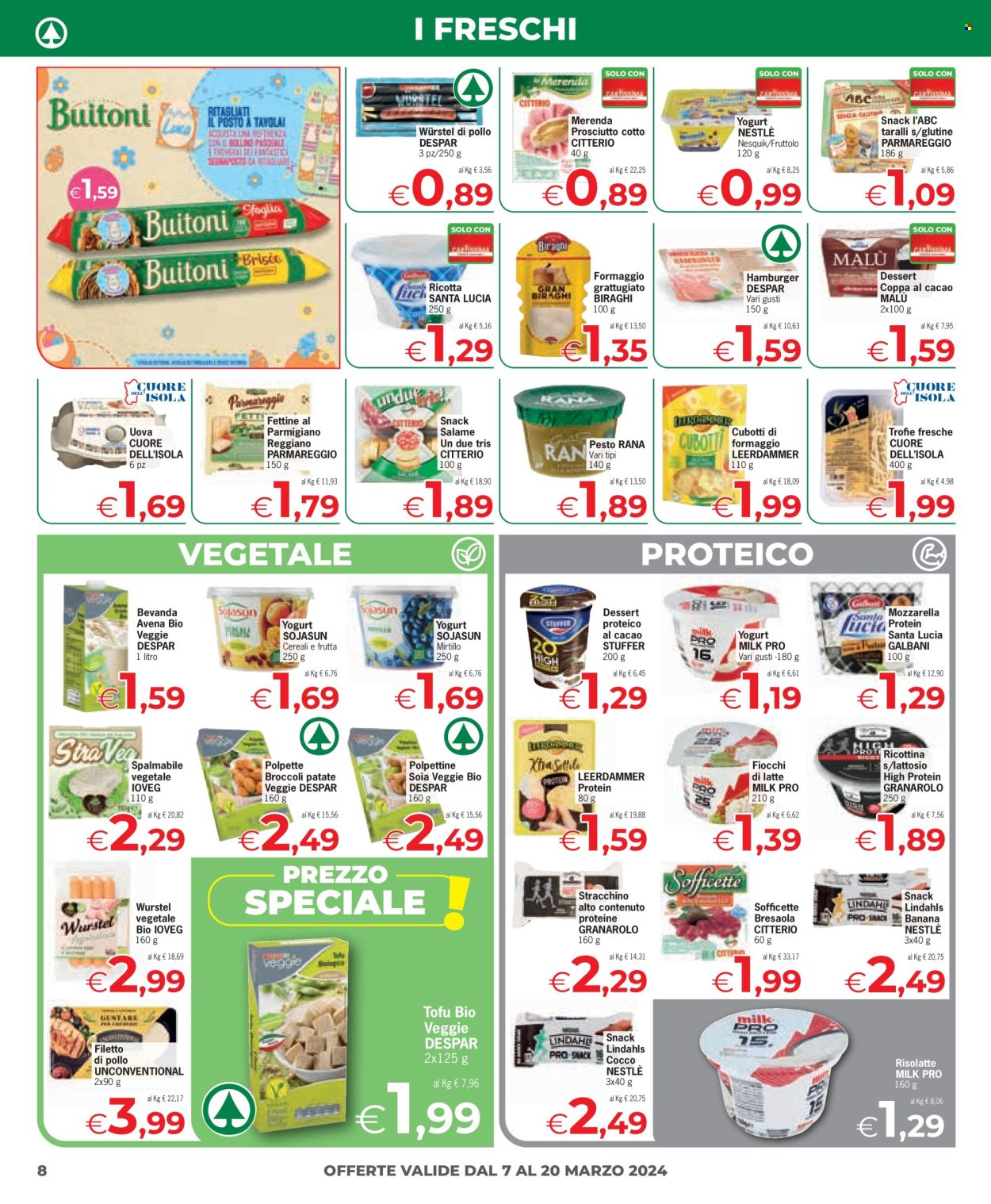 Volantino Eurospar - 7/3/2024 - 20/3/2024. Pagina 8