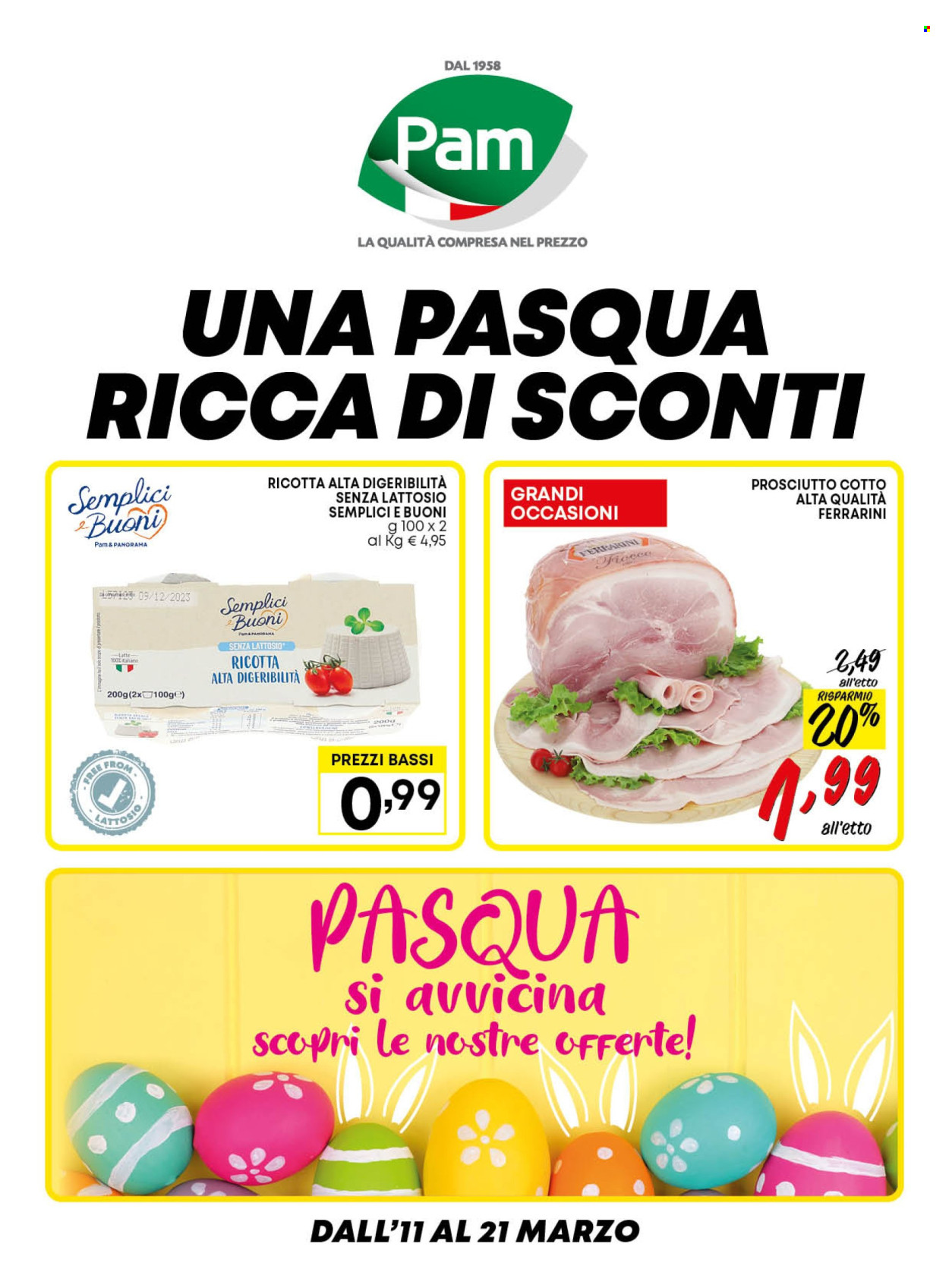 Volantino Pam Panorama - 11/3/2024 - 21/3/2024. Pagina 1