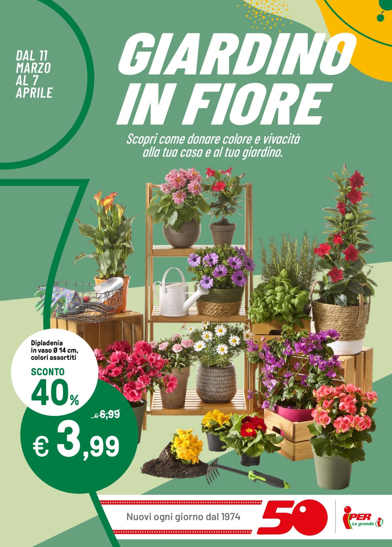 Volantino Iper, La grande i - 11/3/2024 - 7/4/2024. Pagina 1