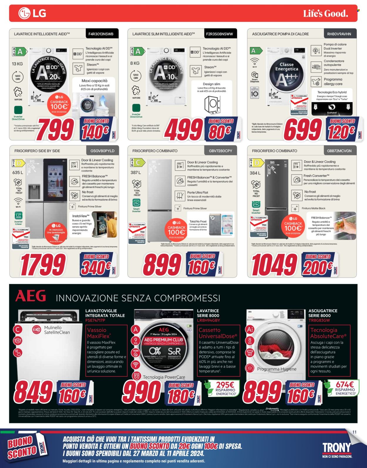 Volantino Trony - 12/3/2024 - 26/3/2024. Pagina 11