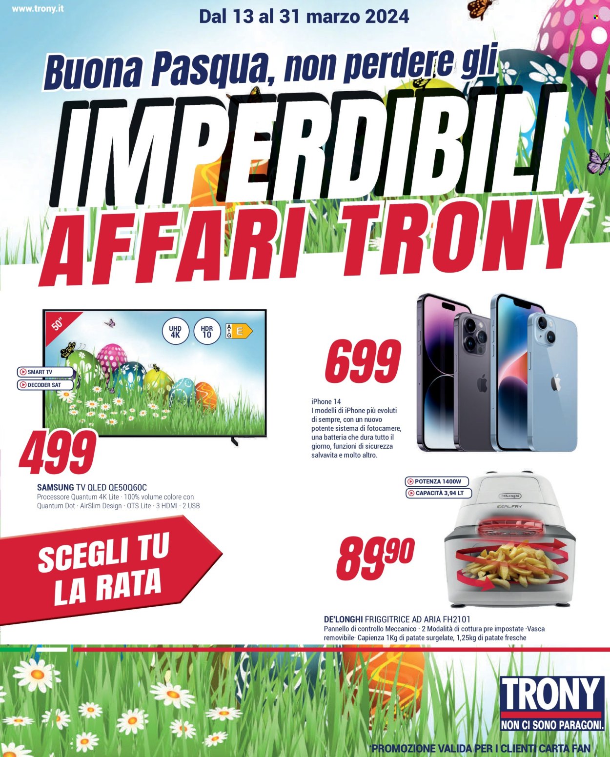 Volantino Trony - 13/3/2024 - 31/3/2024. Pagina 1