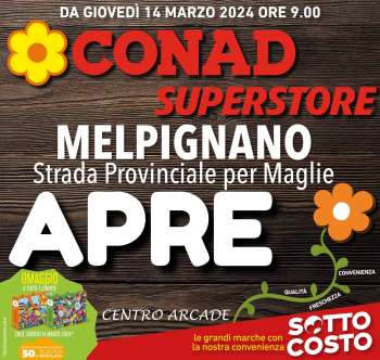 Volantino Conad Superstore - 14/3/2024 - 23/3/2024.