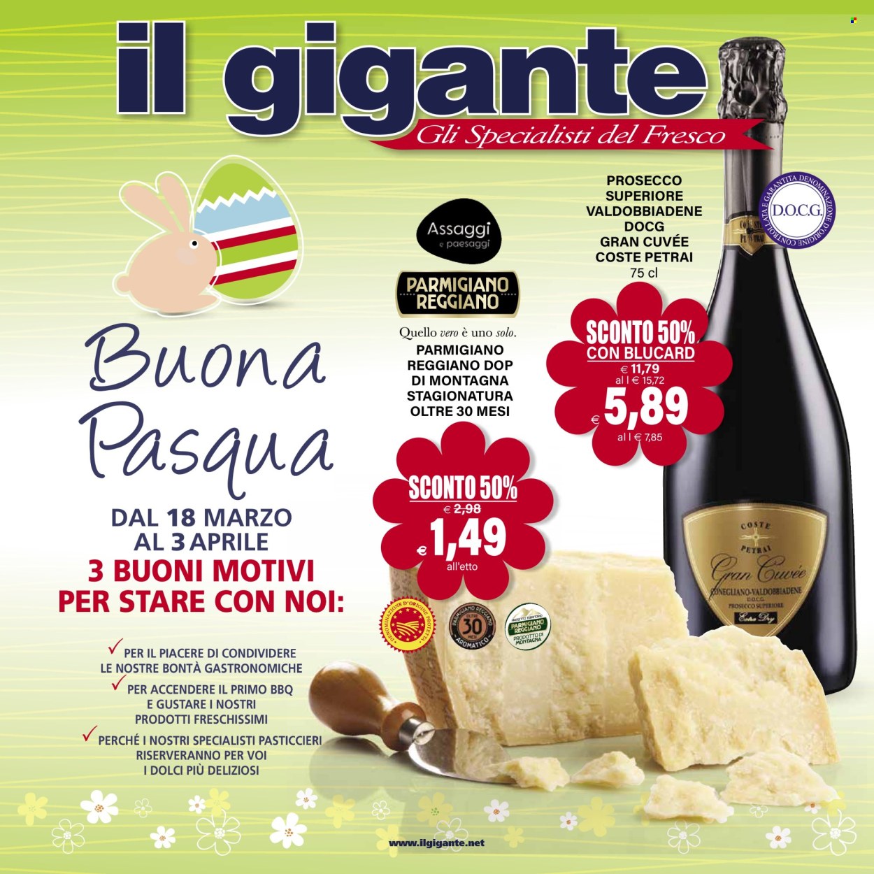 Volantino Il Gigante - 18/3/2024 - 3/4/2024. Pagina 1