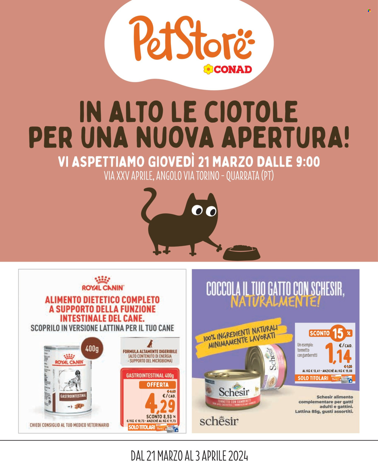 Leták Pet Store Conad - 21.3.2024 - 3.4.2024. Strana 1