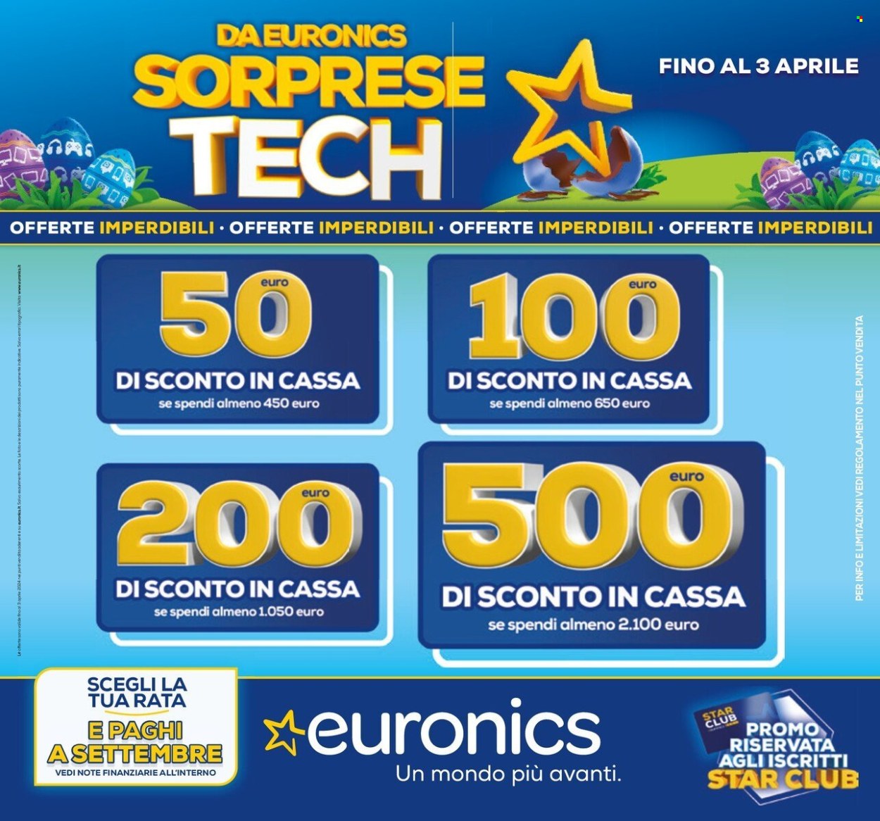 Volantino Euronics - 18/3/2024 - 3/4/2024. Pagina 1
