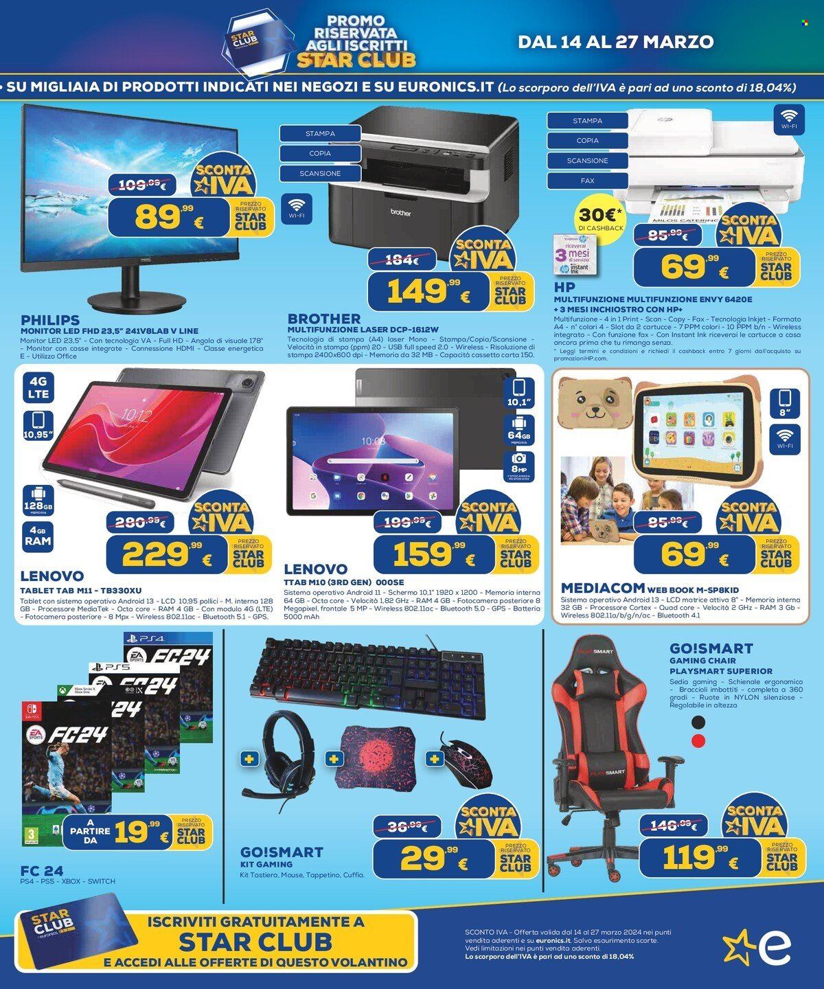 Volantino Euronics - 14/3/2024 - 27/3/2024. Pagina 13
