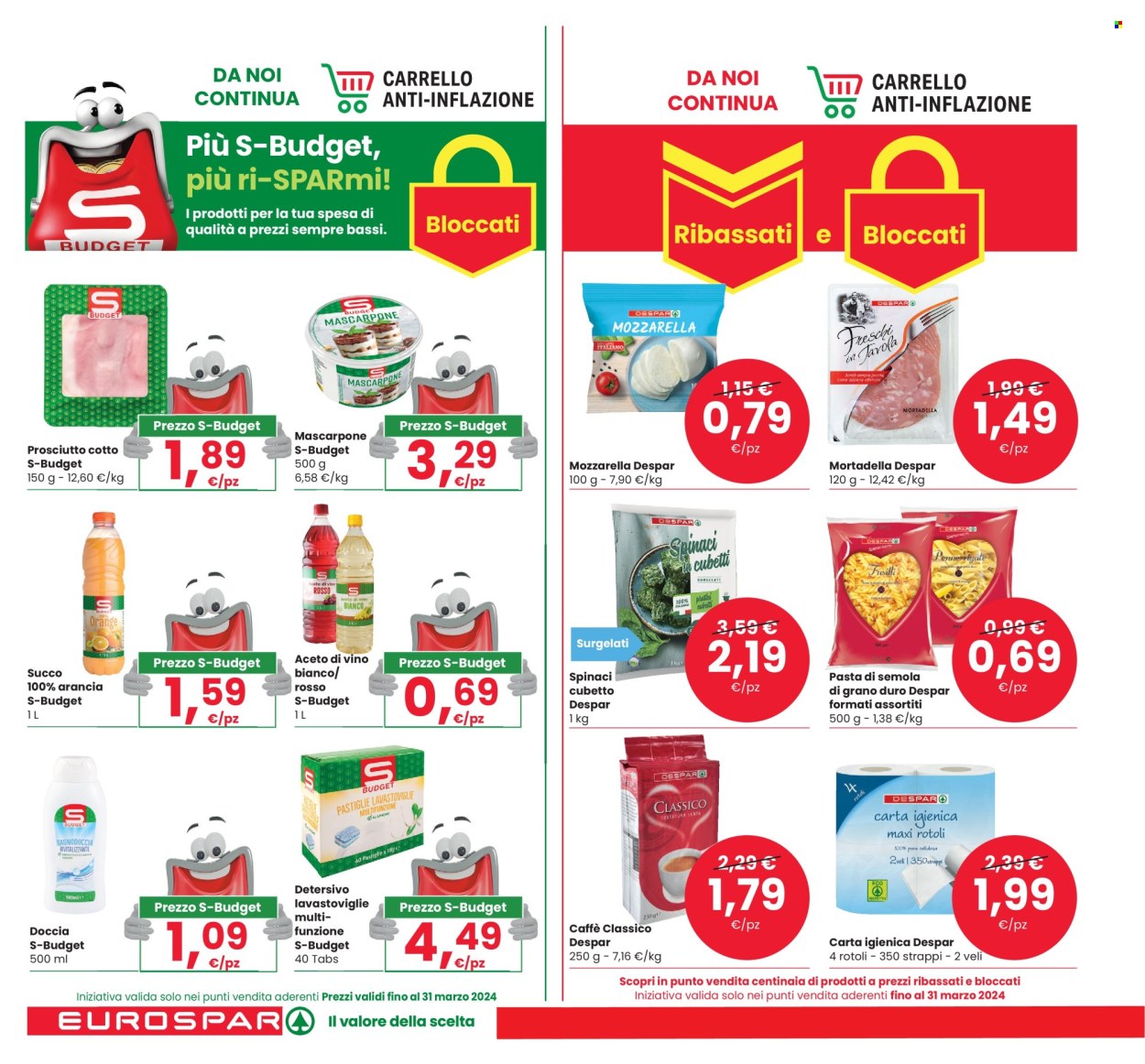 Volantino Eurospar - 18/3/2024 - 3/4/2024. Pagina 20