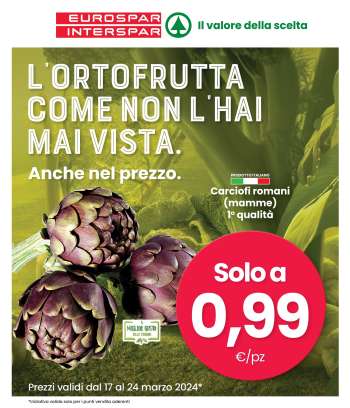 Volantino Eurospar - 17/3/2024 - 24/3/2024.