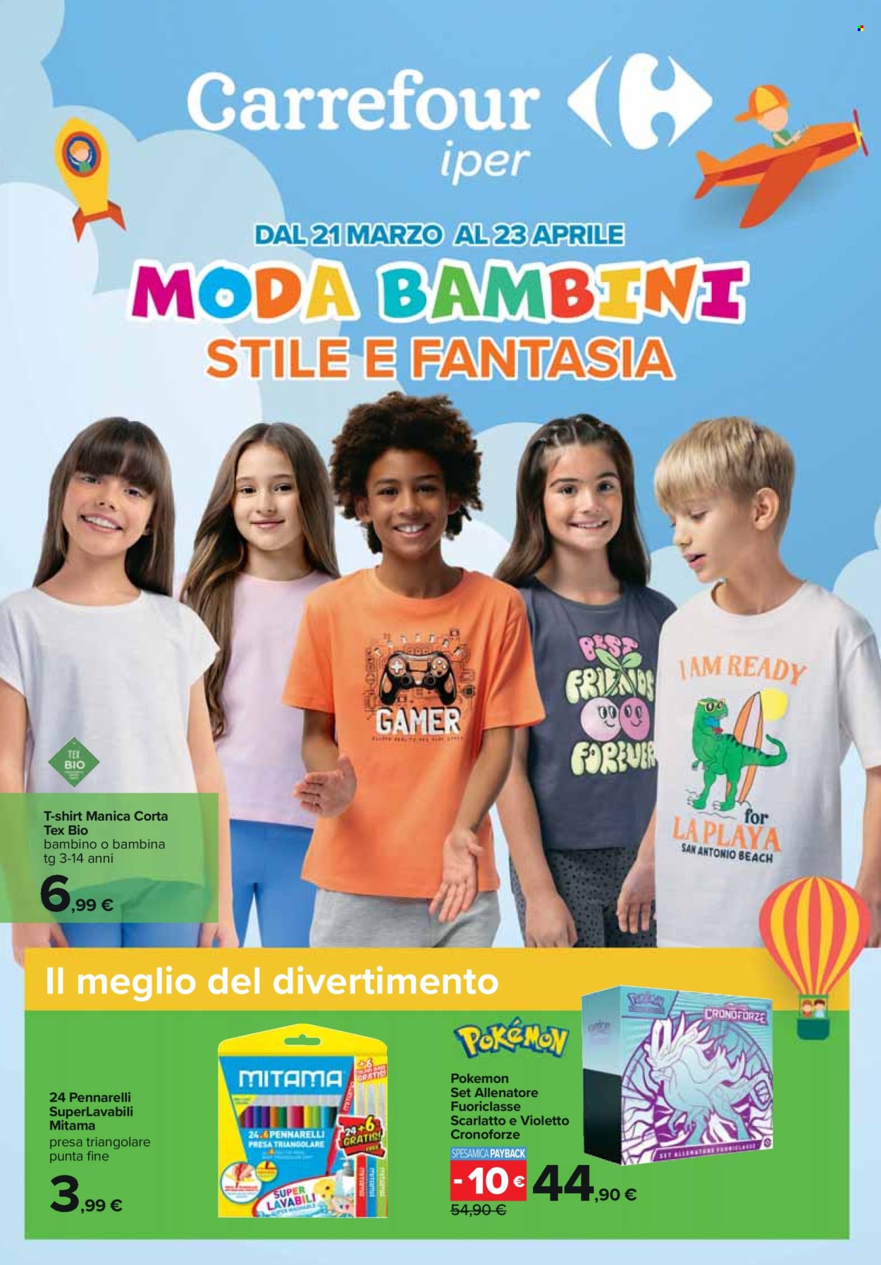Volantino Carrefour - 21/3/2024 - 23/4/2024. Pagina 1