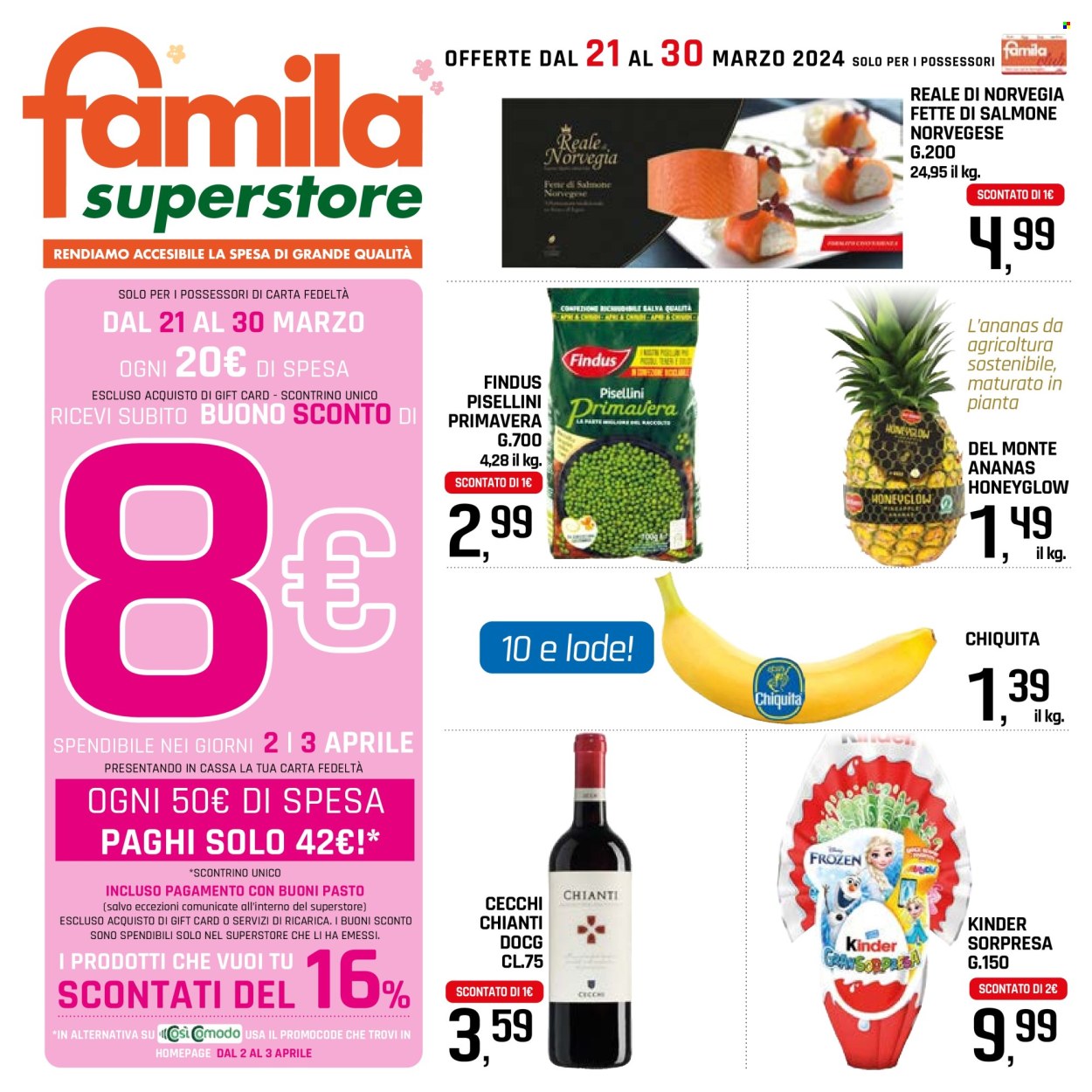 Volantino Famila - 21/3/2024 - 30/3/2024. Pagina 1