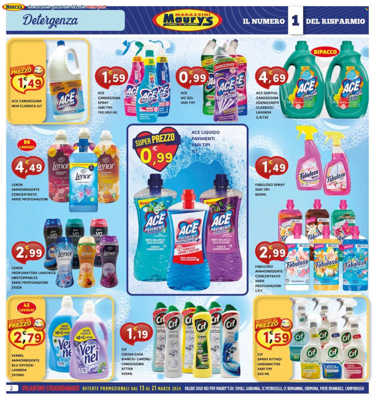 Volantino Maury's - 13/3/2024 - 21/3/2024. Pagina 2