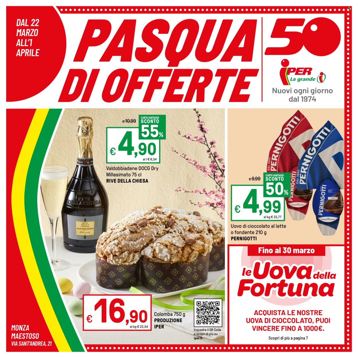 Volantino Iper, La grande i - 22/3/2024 - 1/4/2024. Pagina 1