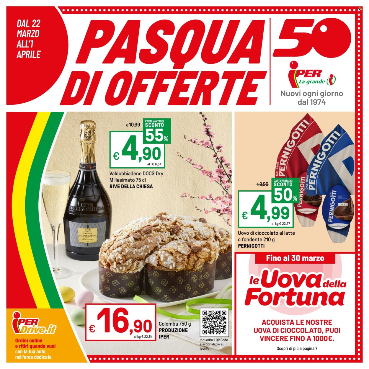 Volantino Iper, La grande i - 22/3/2024 - 1/4/2024. Pagina 1