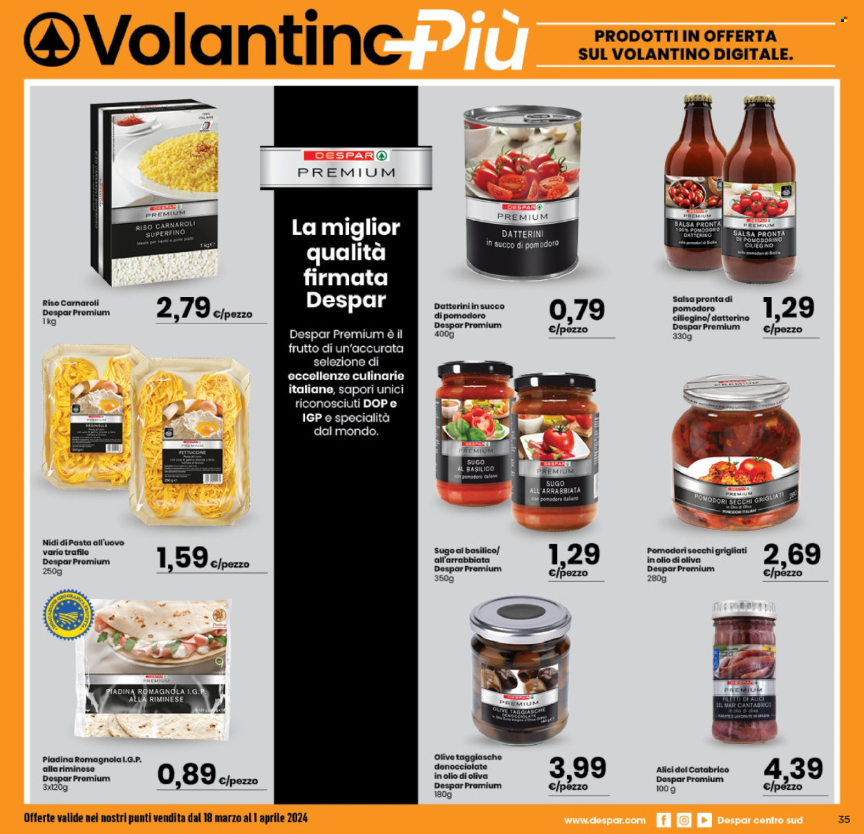 Volantino Eurospar - 21/3/2024 - 3/4/2024. Pagina 35
