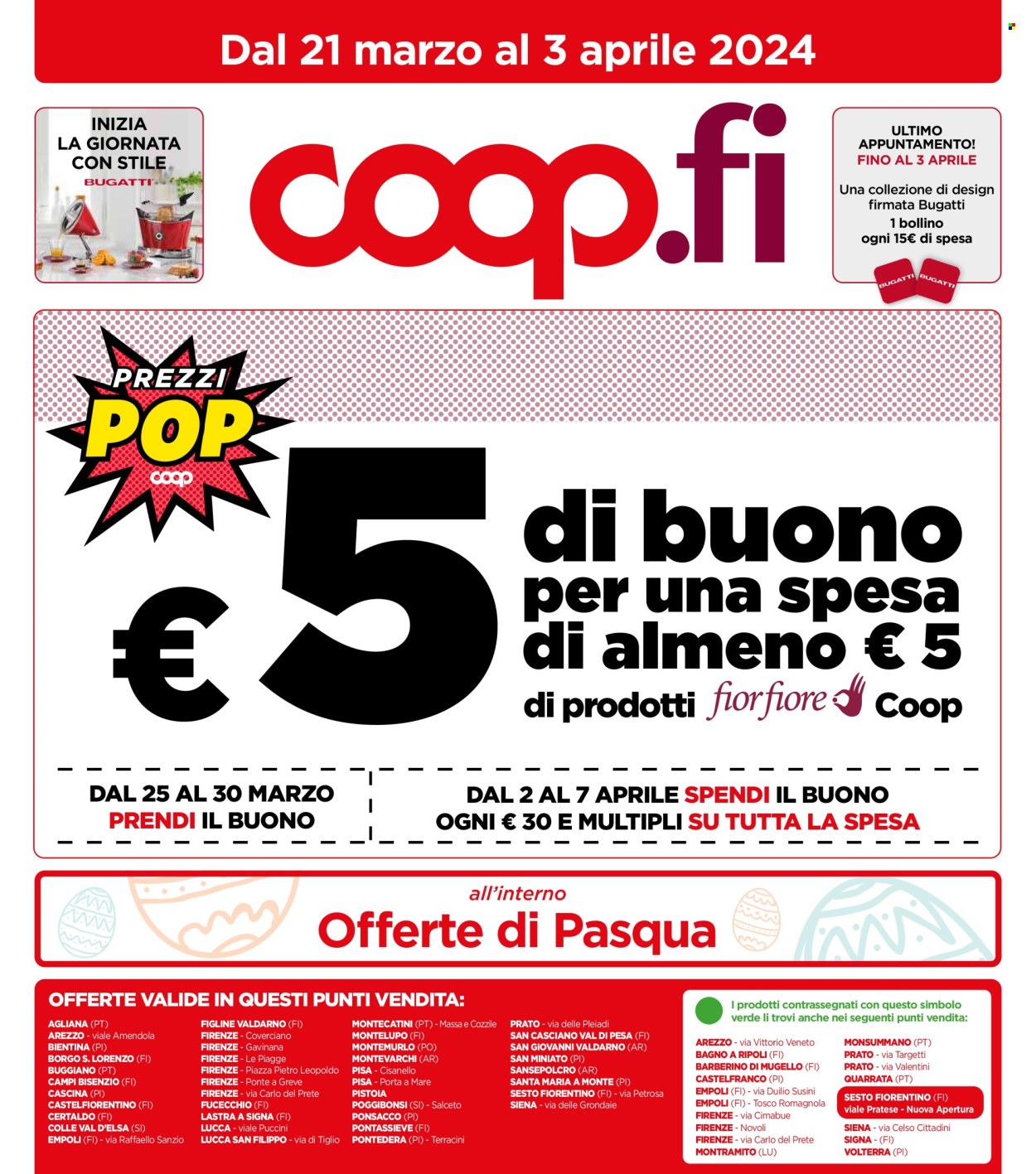 Volantino Coop - 21/3/2024 - 3/4/2024. Pagina 1