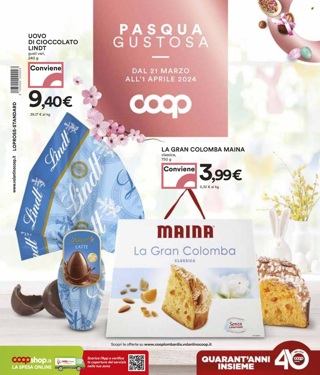 Volantino Coop - 21/3/2024 - 1/4/2024. Pagina 1