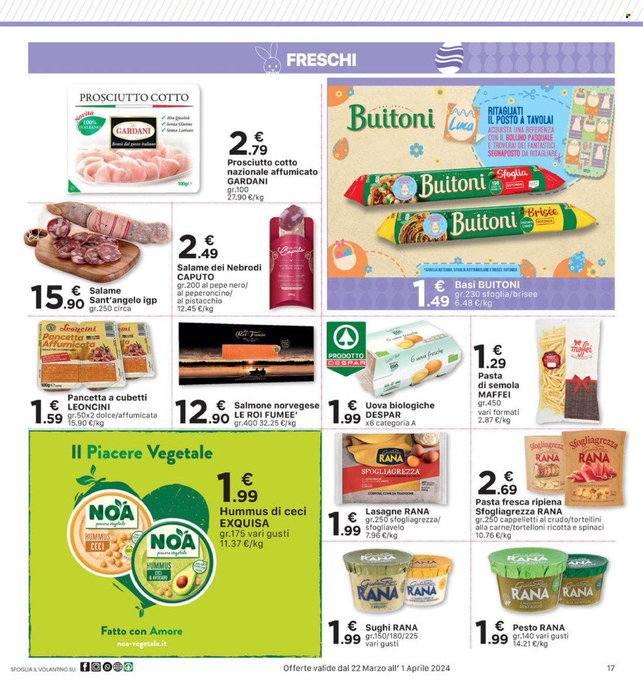 Volantino Eurospar - 22/3/2024 - 1/4/2024. Pagina 17