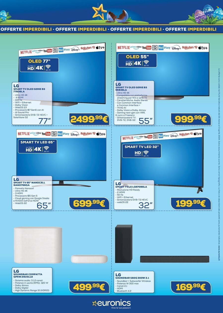 Volantino Euronics - 21/3/2024 - 4/4/2024. Pagina 3