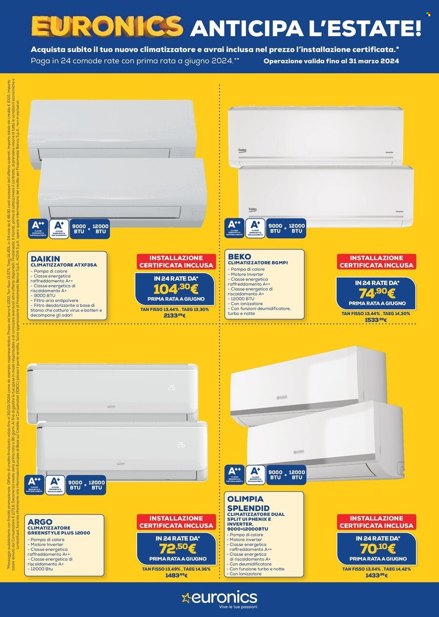 Volantino Euronics - 21/3/2024 - 4/4/2024. Pagina 15