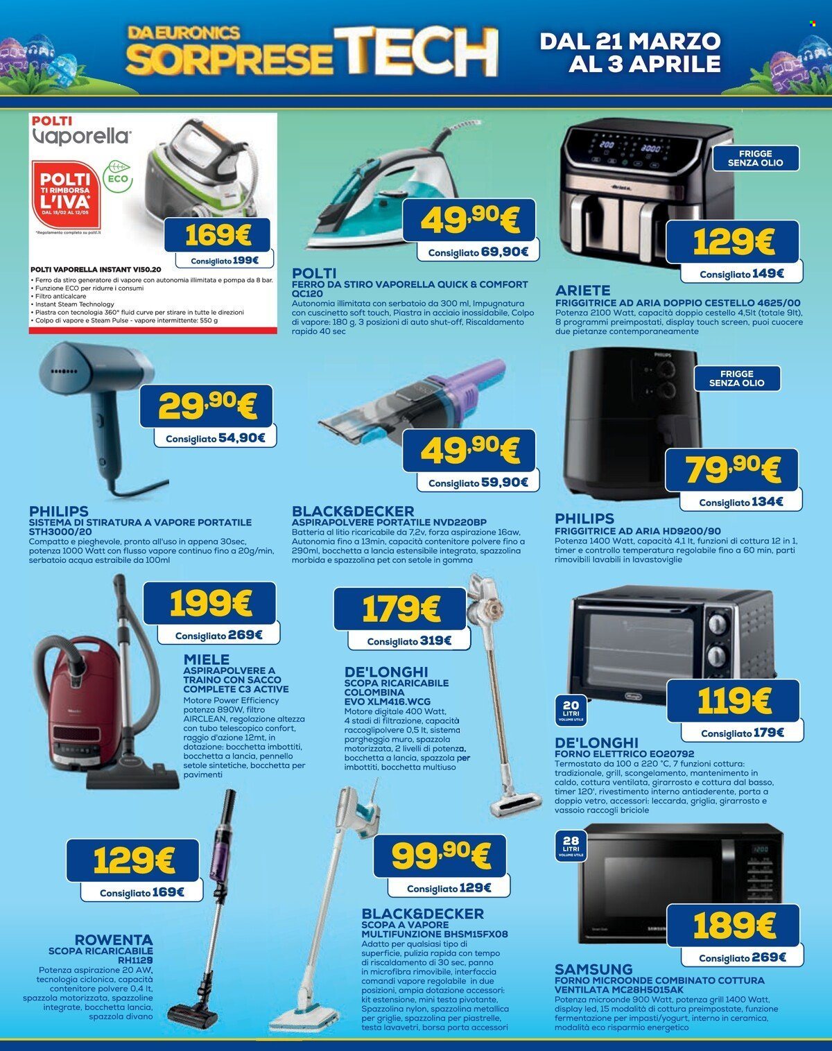 Volantino Euronics - 21/3/2024 - 3/4/2024. Pagina 17