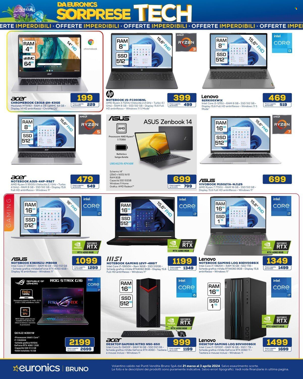 Volantino Euronics - 21/3/2024 - 3/4/2024. Pagina 12